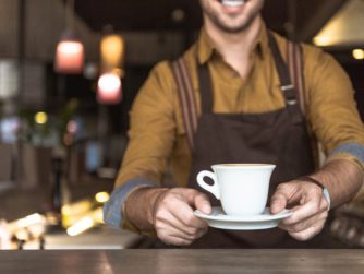 Coffee being offered