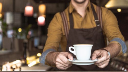 Coffee being offered